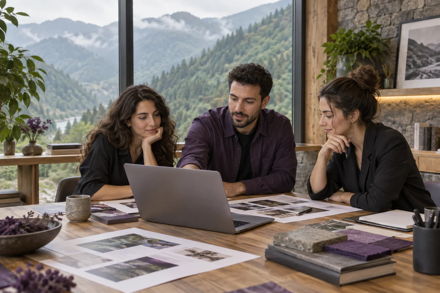 Artvin web tasarım projesi için birlikte çalışan ekip