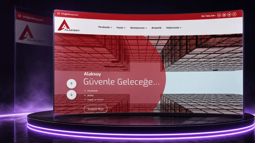 Alaksoy web sitesi tasarımı
